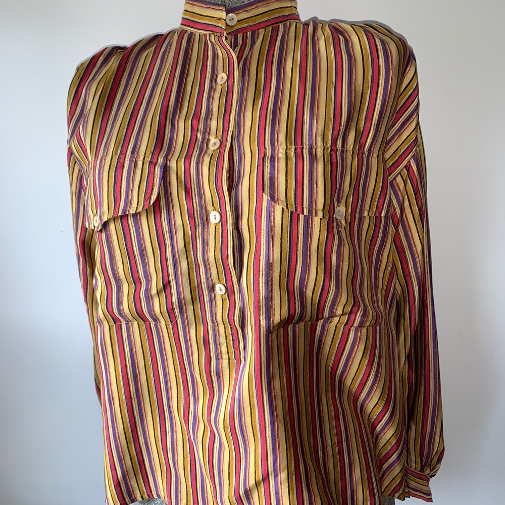 Vintage Saint Laurent Rive Gauche Silk Blouse